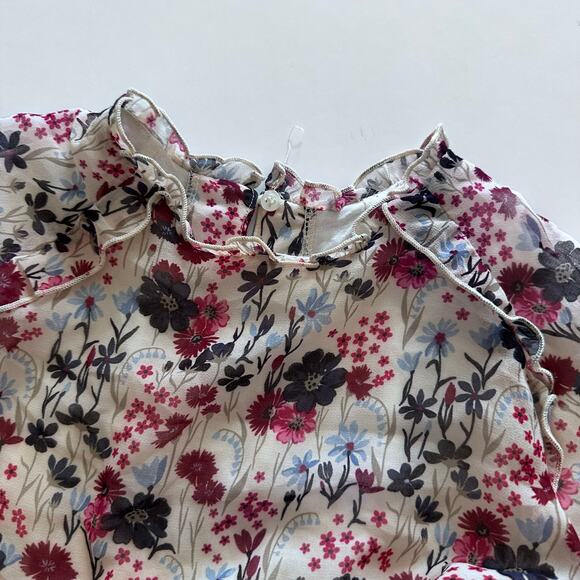 MAYORAL IVORY FLORAL CHIFFON DRESS - Picture 5 of 9